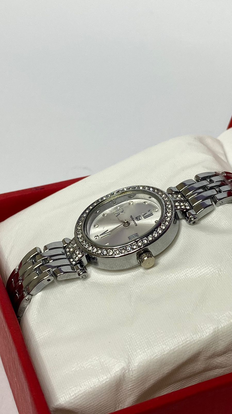 Rhinestone Round Watch